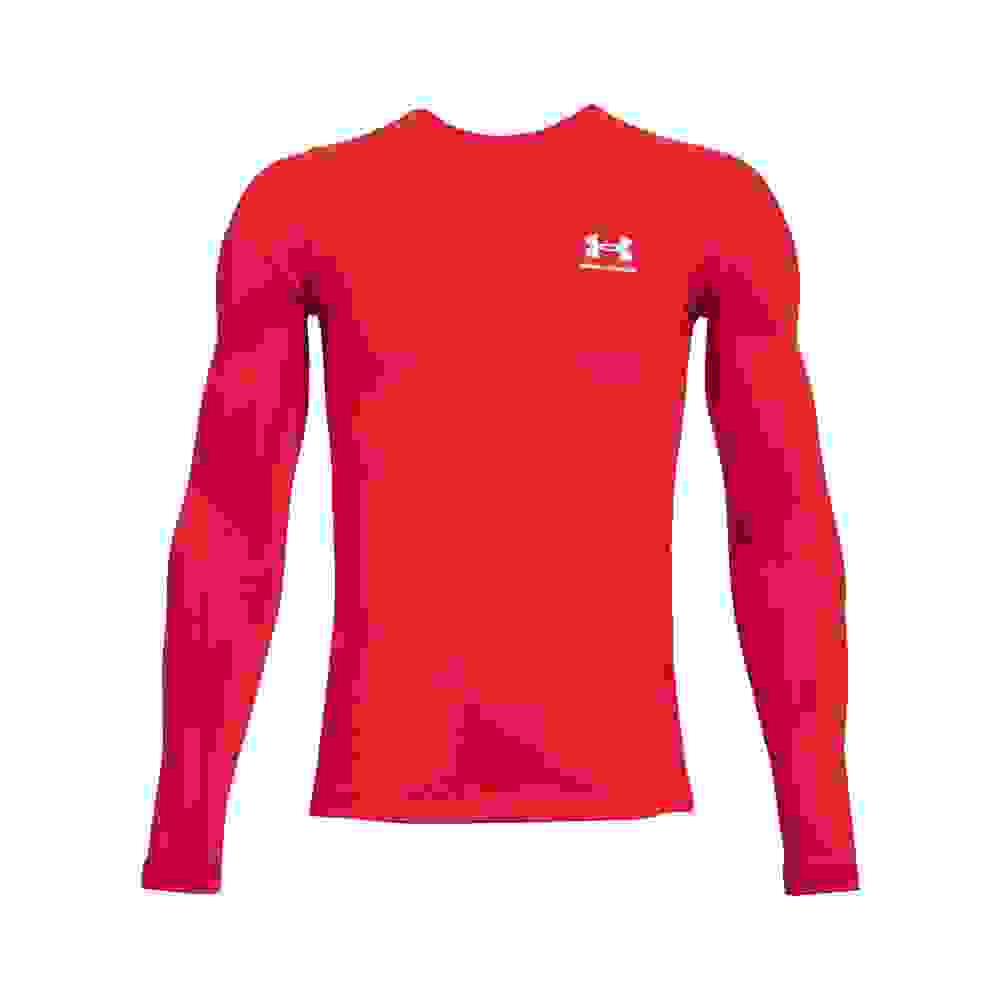 Under Armour HeatGear Armour Big Boys' Red Long Sleeve